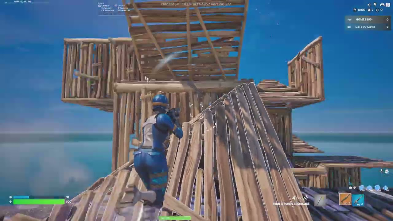 Fortnite avec gomes                j ai beuge a la fin