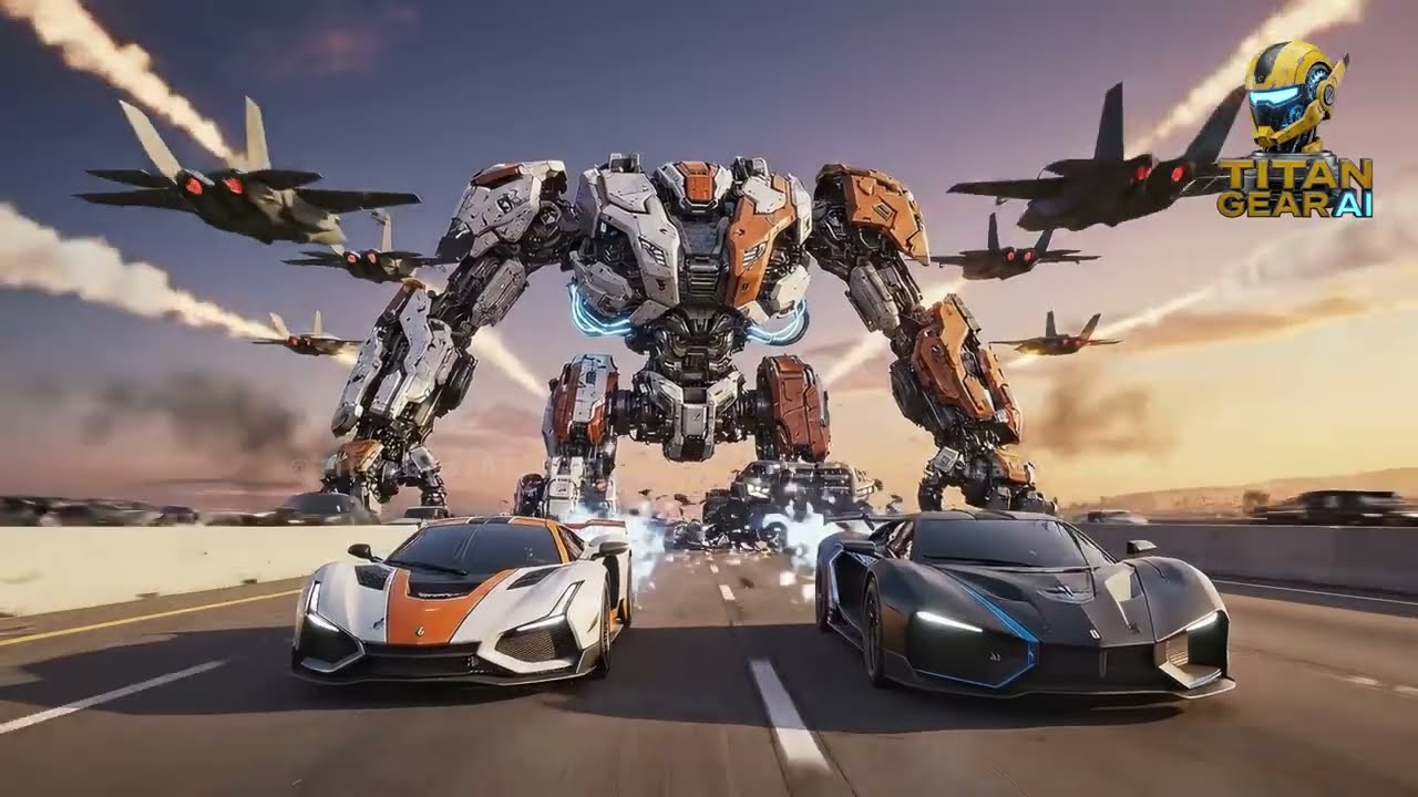 Transformers vs Hypercars – Ultimate Highway Intercept Battle