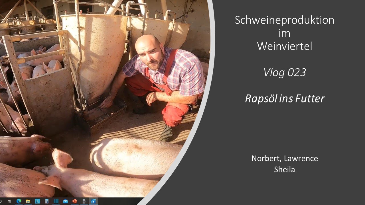 Vlog023 Rapsöl ins Futter
