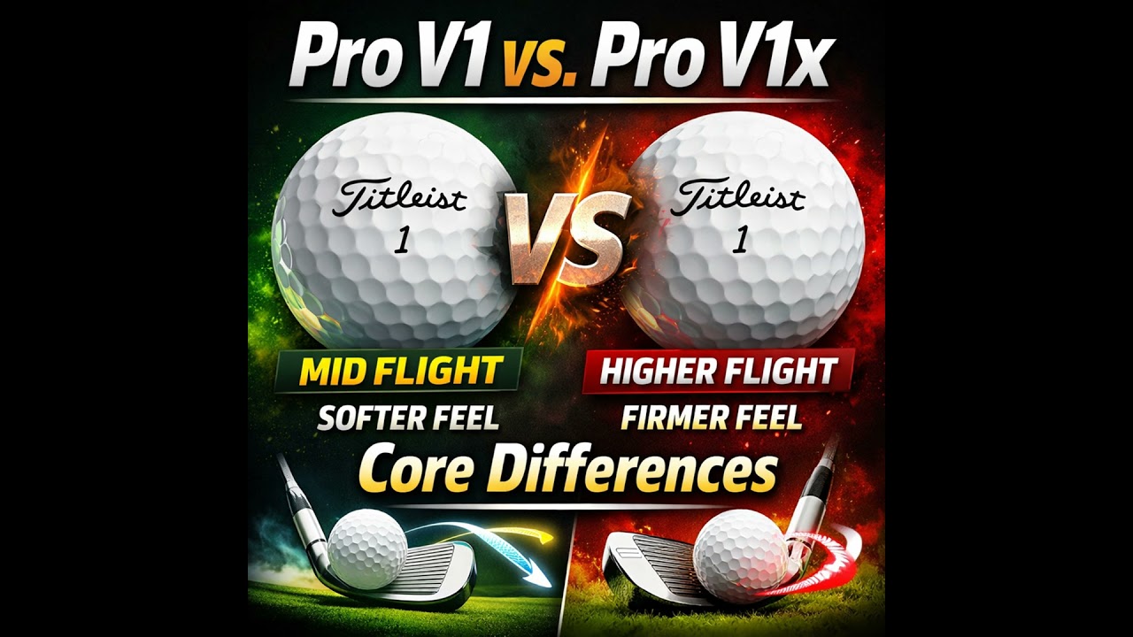 Pro V1 vs. Pro V1x – Core Differences