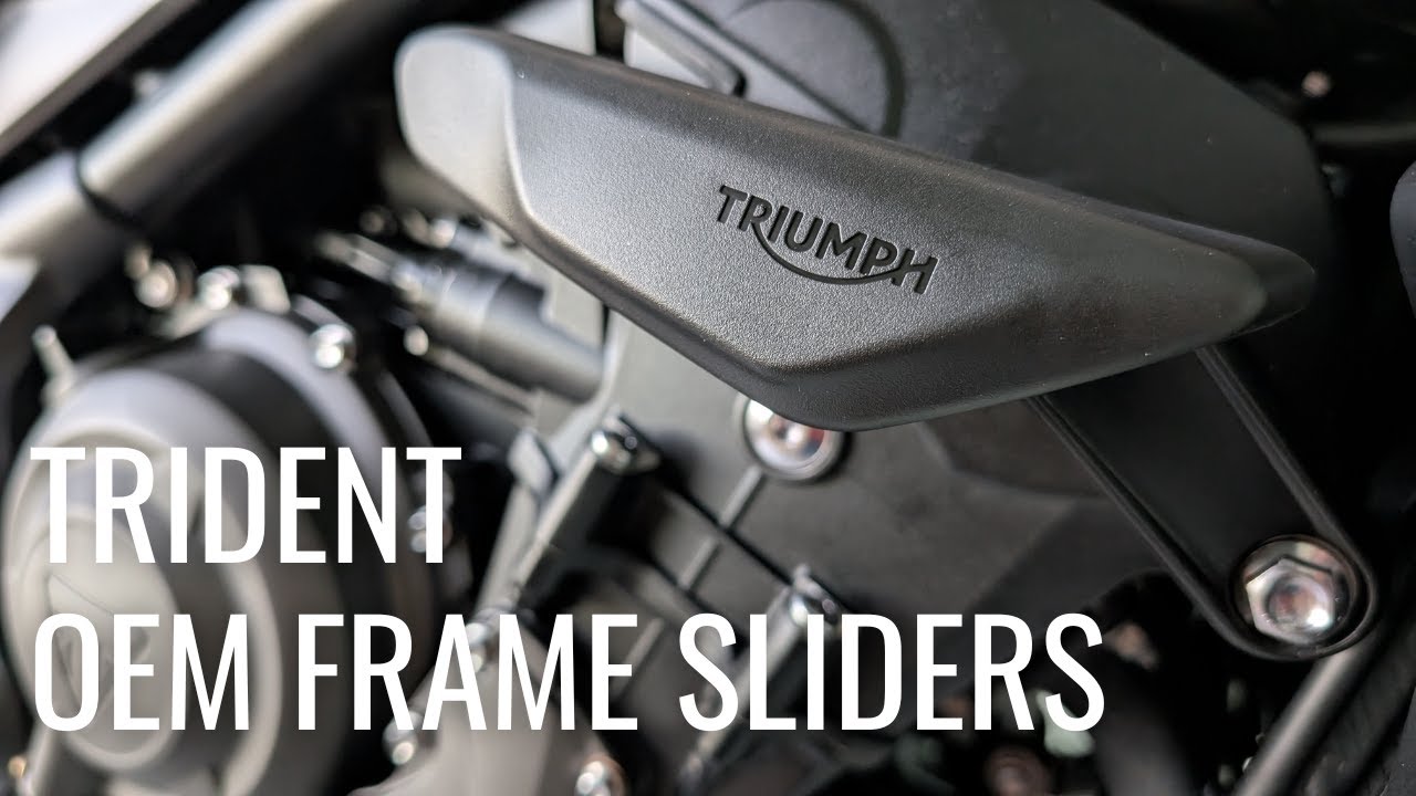 Motorcycle Frame Sliders Install - Triumph Trident 660