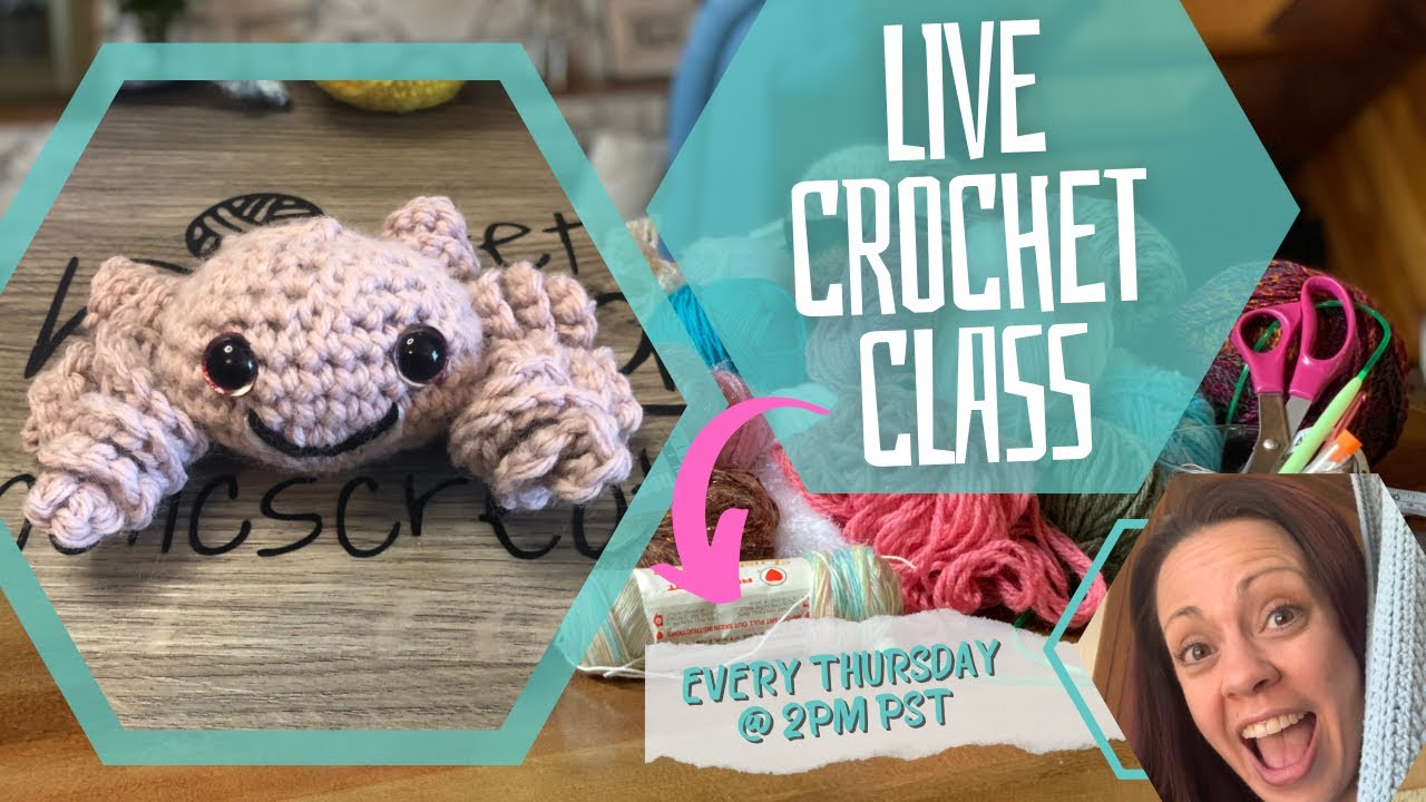 LIVE Crochet Class: Cute Crochet Spider (Market-Ready & Halloween!) | Thu Aug 14 @ 2PM PST