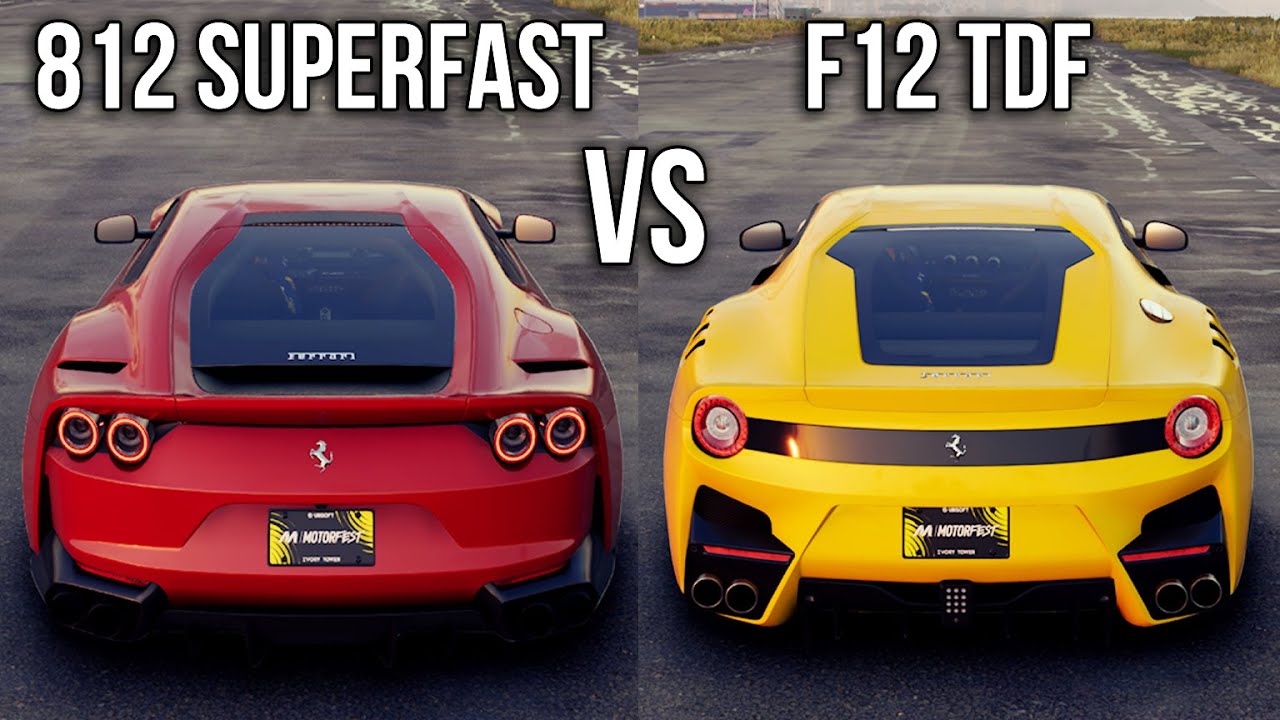 THE CREW MOTORFEST: FERRARI 812 SUPERFAST VS FERRARI F12 TDF (WHICH IS FASTEST?)