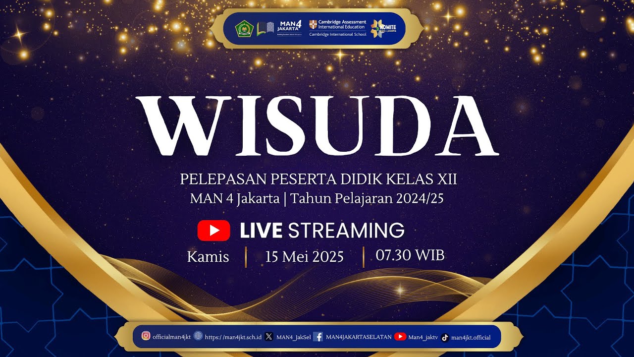 PELEPASAN PESERTA DIDIK KELAS XII MAN 4 JAKARTA TAHUN 2024/2025