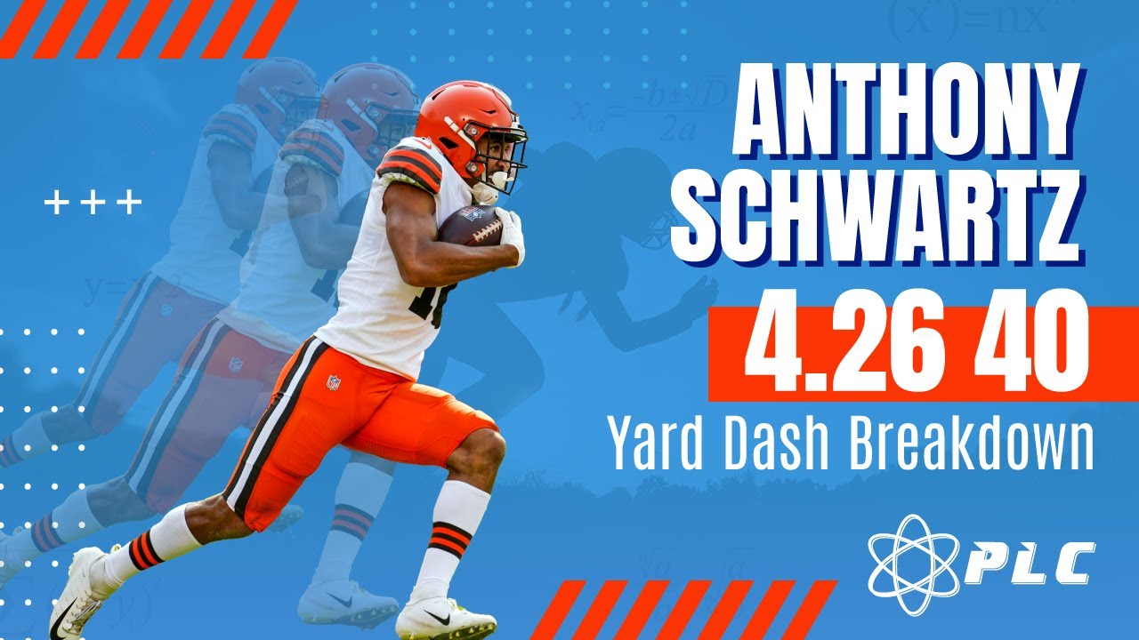 Anthony Schwartz 4.26 40 Yard Dash Slow Motion Breakdown | Faster 40 Series #faster40
