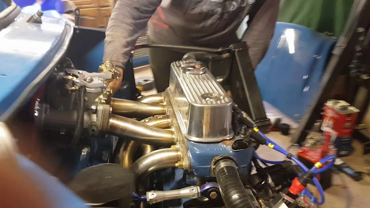 Classic mini 1310 hillclimb engine first start