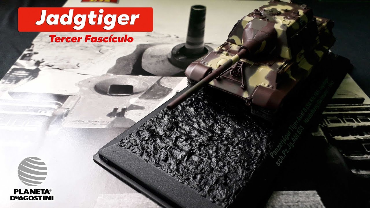 Jadgtiger-Tanque escala 1/72 Planeta DeAgostini - (Fasículo 3) Unboxing