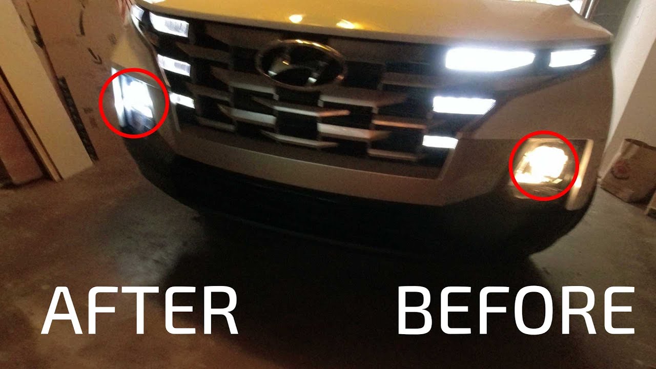 Замена светодиодных ламп на Hyundai Santa Cruz SEL 2022 года