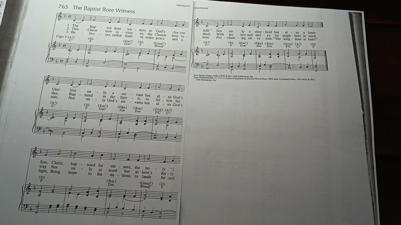 765 The Baptist Bore Witness UNISON 