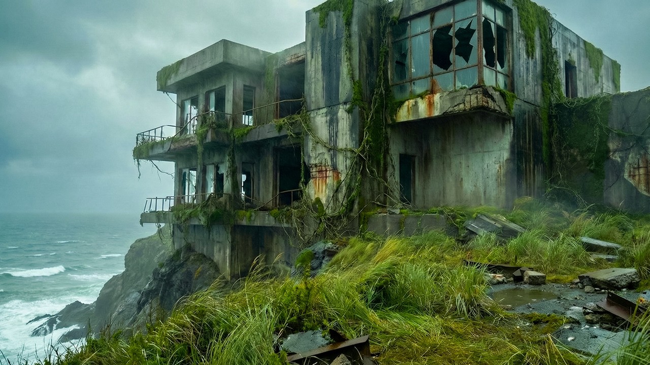 He Turned an Abandoned Cliffside Mansion into a $10,000,000 Luxury Glass House | Full ASMR Rebuild