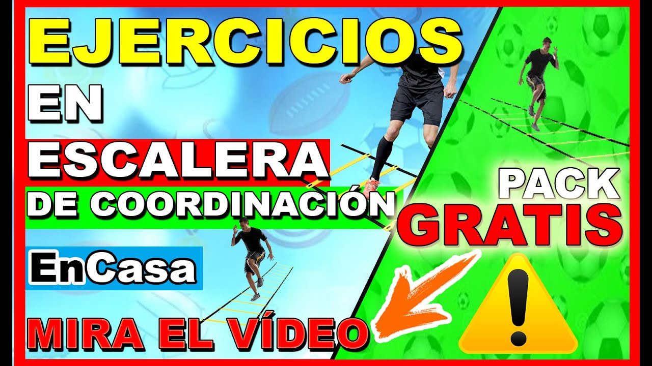 PACK de Ejercicios en ESCALERA DE COORDINACIÓN | EJERCICIO EN CASA | Educación Física SV