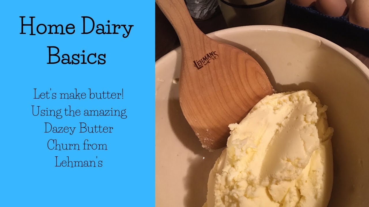 How to make butter in a Dazey hand crank churn!