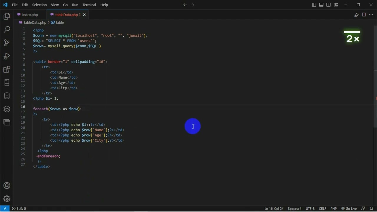 Real Time Data Display Using JavaScript & PHP MySQL |  Get Data Without Refresh Page