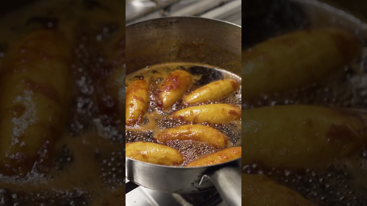 Banana Flamb&eacute;, a popular Seychelles dessert | #chefsroll #seychellesislands #goutsa