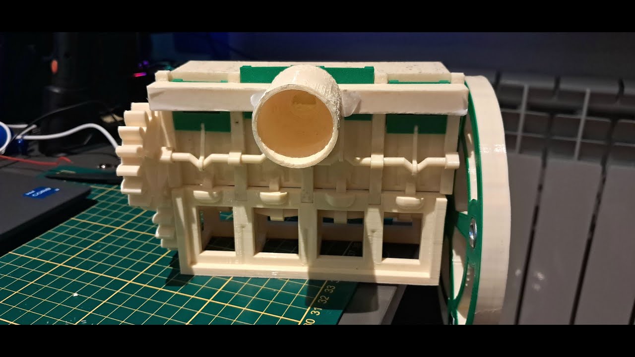 world first 3D printed vacuum engine ( powered by vacuum cleaner )