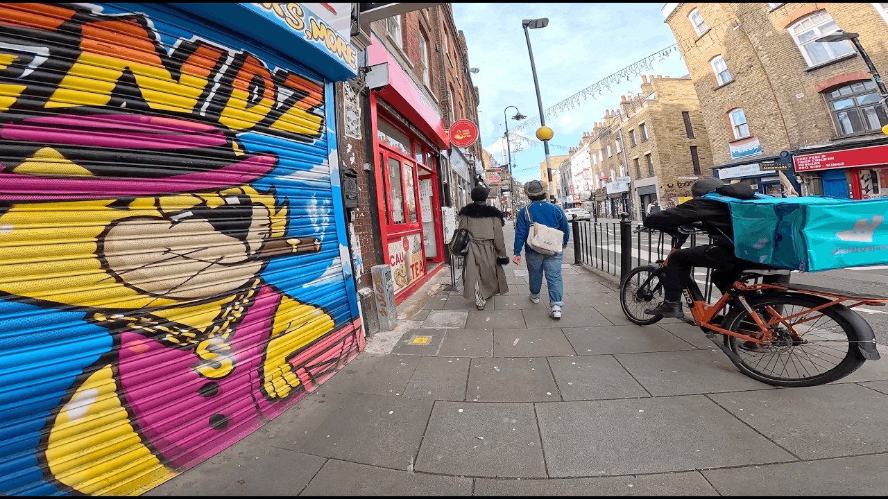 Whitechapel to Brick Lane (Shoreditch) Walking Tour in 2026. [4K]