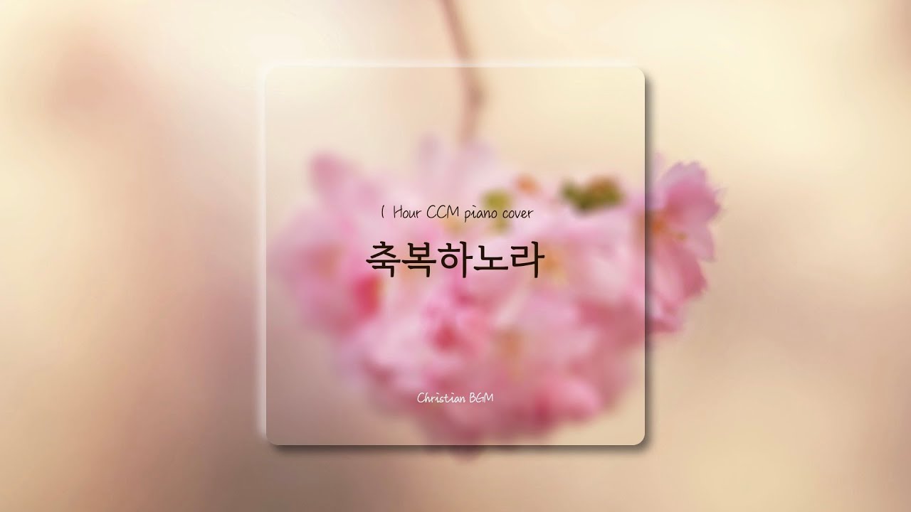 [1시간] 축복하노라 / 나의 은총을 입은 이여 / CCM 피아노 연주🎹