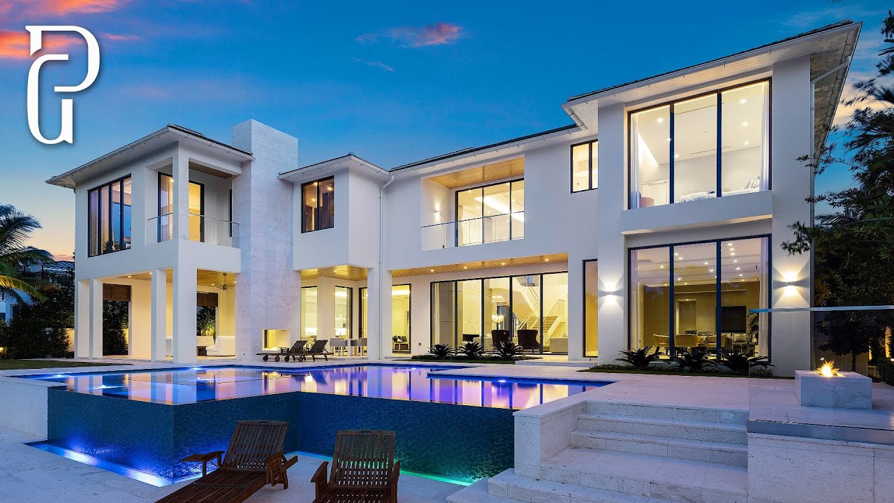 $14 Million Dollar Italian Inspired Waterfront Home (249 Alexander Palm Rd, Boca Raton, Florida)