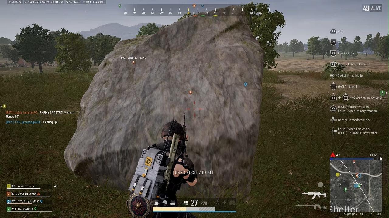 PUBG:21926 me n joke_bullseye99 n cassius_velcro n wargod4816 wwcd