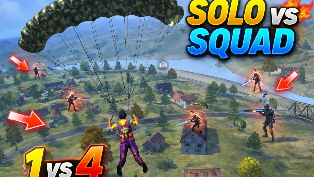 Solo vs Squad Impossible Clutch in Garena Free Fire 😱|Full Gameplay