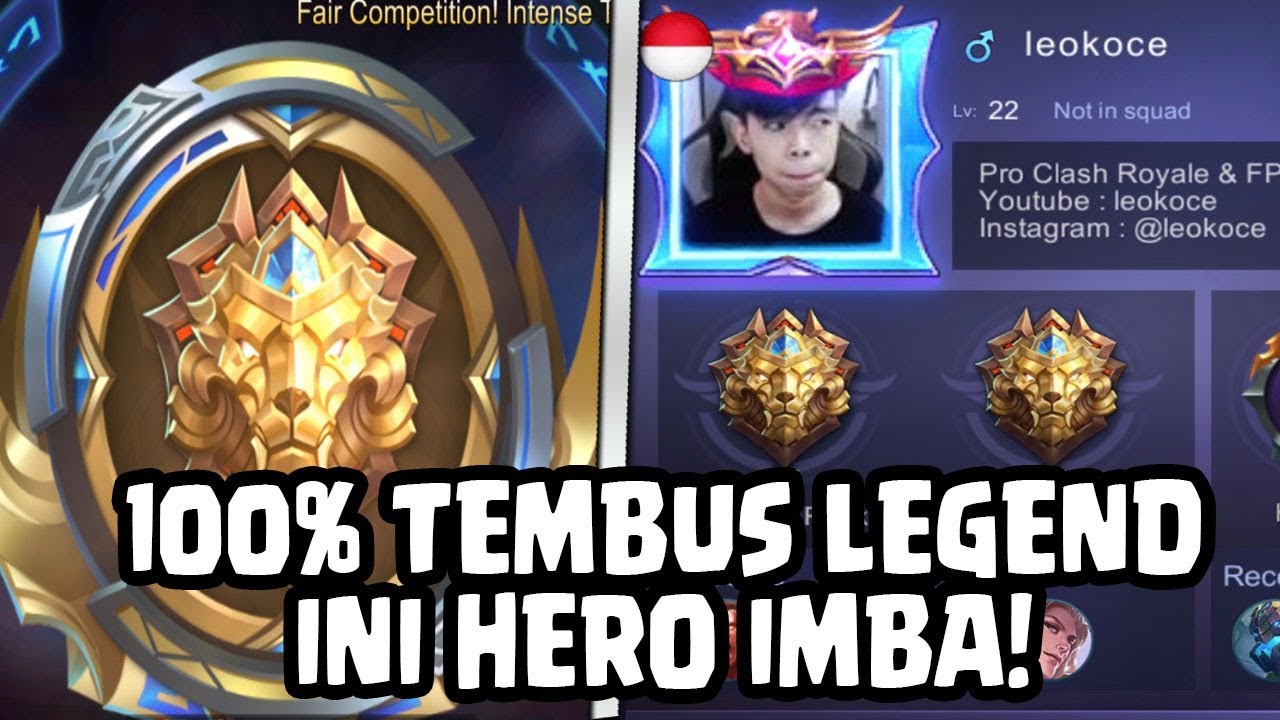 100% KALIAN PASTI LEGEND KALAU PAKAI HERO INI! - Mobile Legends Indonesia