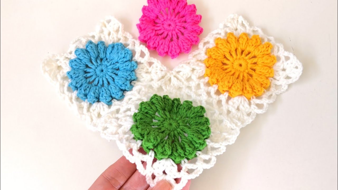 Popcorn Motif Yapımı Ve Zincirle Motif Birleştirme ( motif 80 )