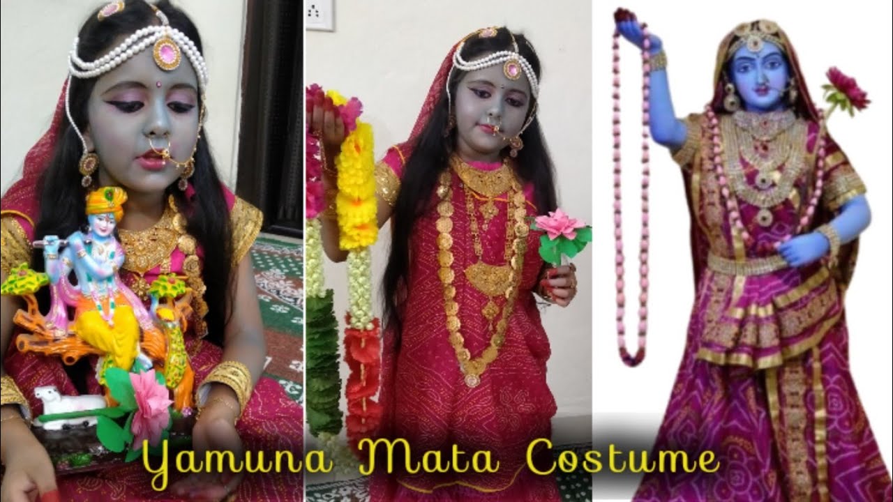 Yamuna Mata Costume ।। बच्चों को यमुना मैया कैसे बनाएं