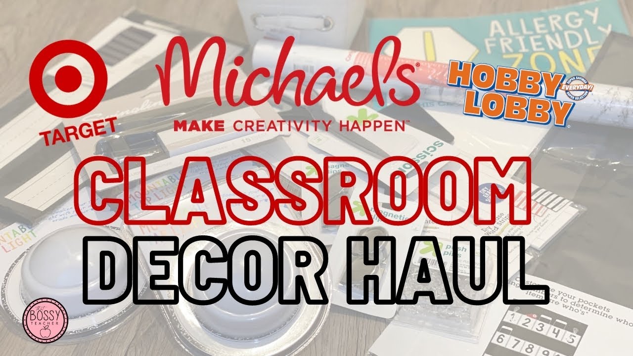 CLASSROOM DECOR HAUL | VLOG | Middle School Teacher 20-21 #classroomhaul #middleschoolteacher