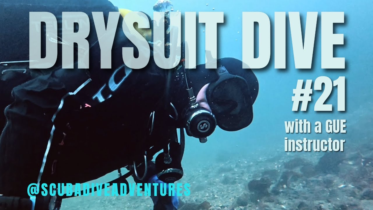 Beginner Divers: Drysuit Dive 21, A GUE Instructor Joins Us, And We See Some Big Lobsters!