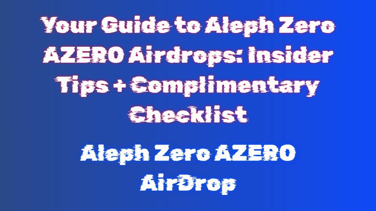 Claim Free Aleph Zero AZERO Airdrop  |  Discover Aleph Zero AZERO Airdrop Exchange Options