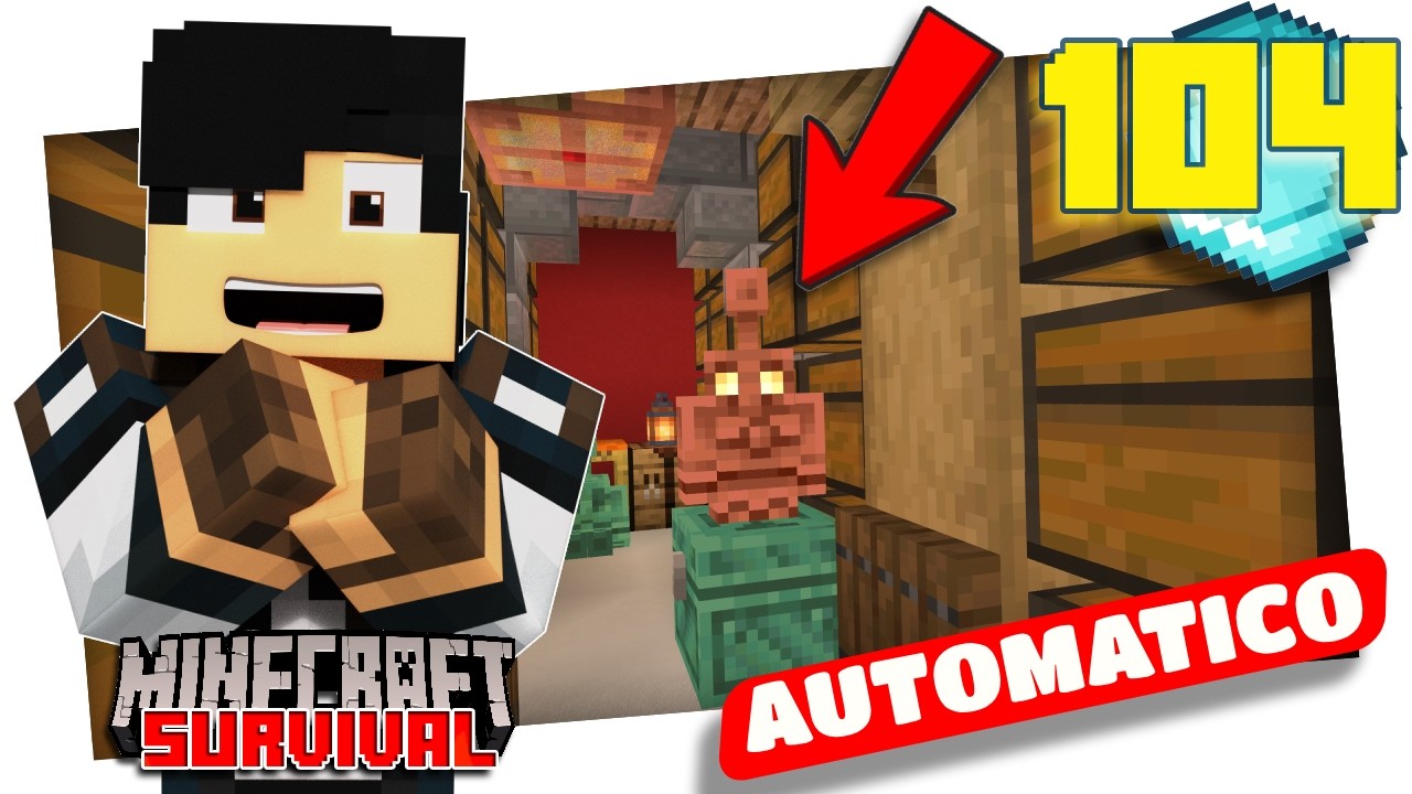 IL MAGAZZINO AUTOMATICO PIU' EFFICIENTE DI SEMPRE! EP104 S2 -Minecraft Survival-