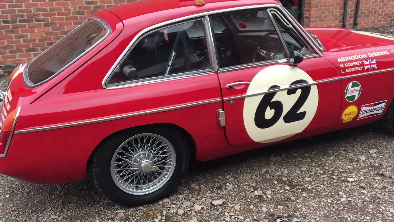 MGB GT Sebring off for an MOT