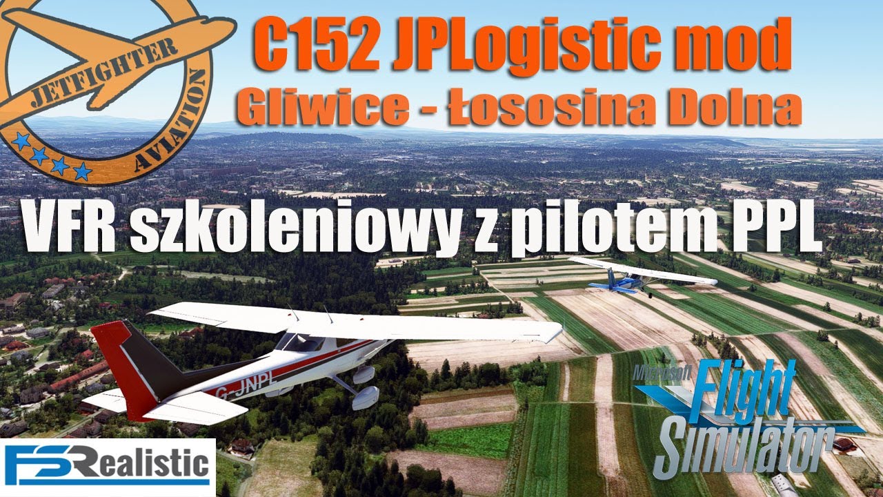 MSFS 2020 - LOT VFR Z REALNYM PILOTEM NA VATSIM - CESSNA C152 MOD