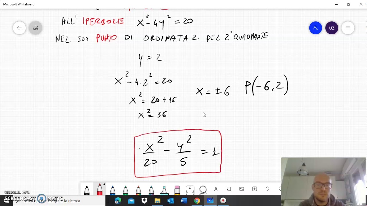 7 tangente all'iperbole formula di sdoppiamento