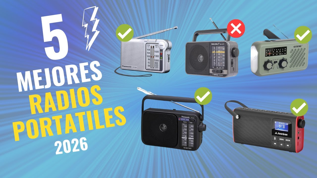📻🔋 Las 5 Mejores Radios Portátiles de 2026 Calidad-Precio en Amazon ✅ NO COMPRES UNA SIN VER ESTO 🔥