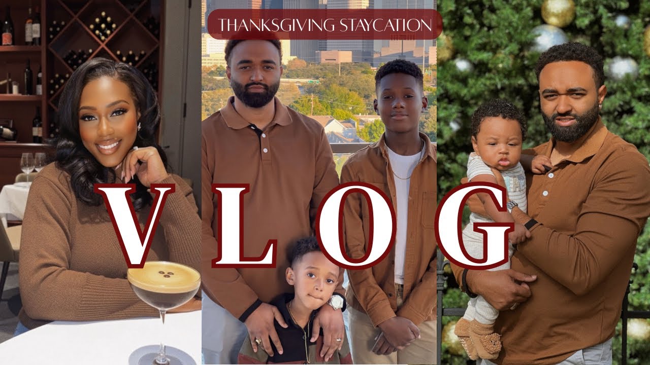 a cozy thanksgiving staycation vlog ♡ the thompson hotel • family game night 
