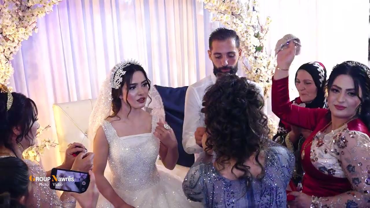 زفاف فايز ❤ رونيدا كروب نورس للتصوير اعراس رقص شيخاني تلبيسة عرسان اعراس عامودا