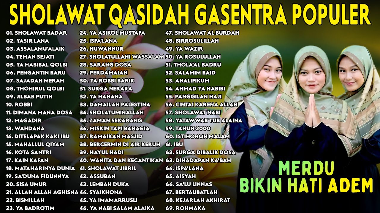 SHOLAWAT BADAR, YASIR LANA - Sholawat Qasidah Merdu Bikin Hati Adem | GASENTRA PAJAMPANGAN | 8 JAM