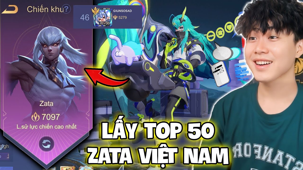 VUX MỘT Đ&Ecirc;M ĐẤU ĐỈNH CAO ZATA LẤY TOP 50 VIỆT NAM VỚI HƠN 5000 ĐIỂM B&Ugrave;NG NỔ