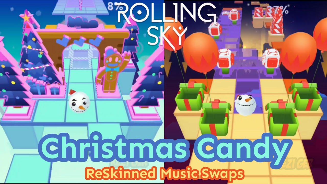 Rolling Sky - Christmas Candy (ReSkinned & Music Swaps)
