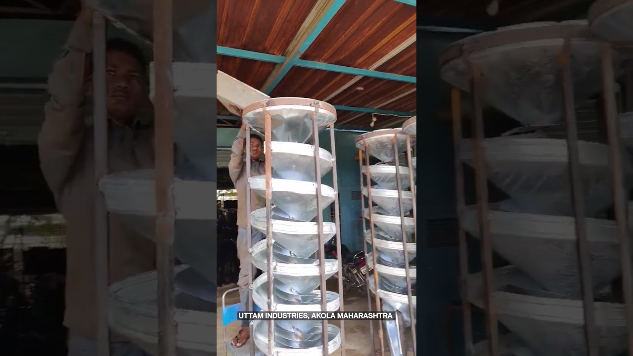 Separator spiralny. Szybkie urządzenie do czyszczenia ziarna. Przydatne przy czyszczeniu ziaren okrągłych.