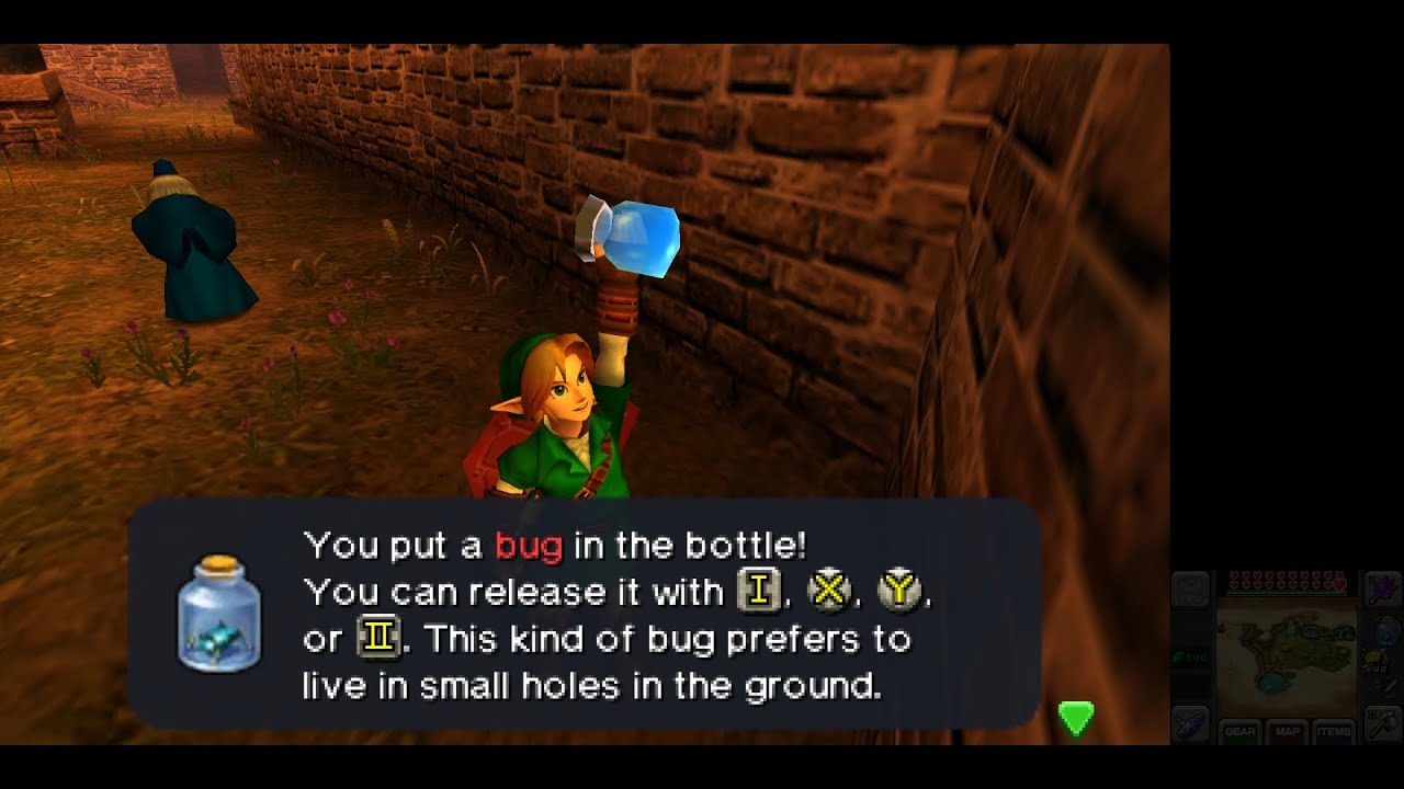 The best way to farm bugs in Zelda: Ocarina of Time 3D (Nintendo 3DS)