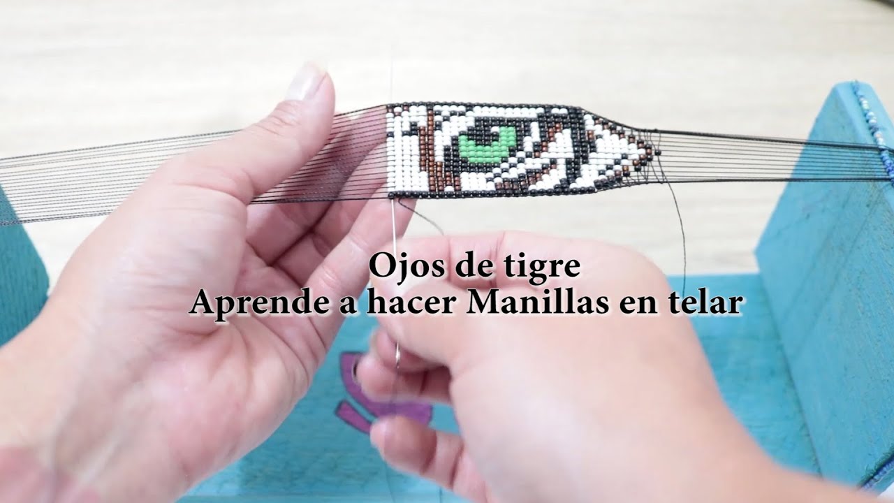 Como hacer manillas en telar (Haz tus propios ojos de tigre)