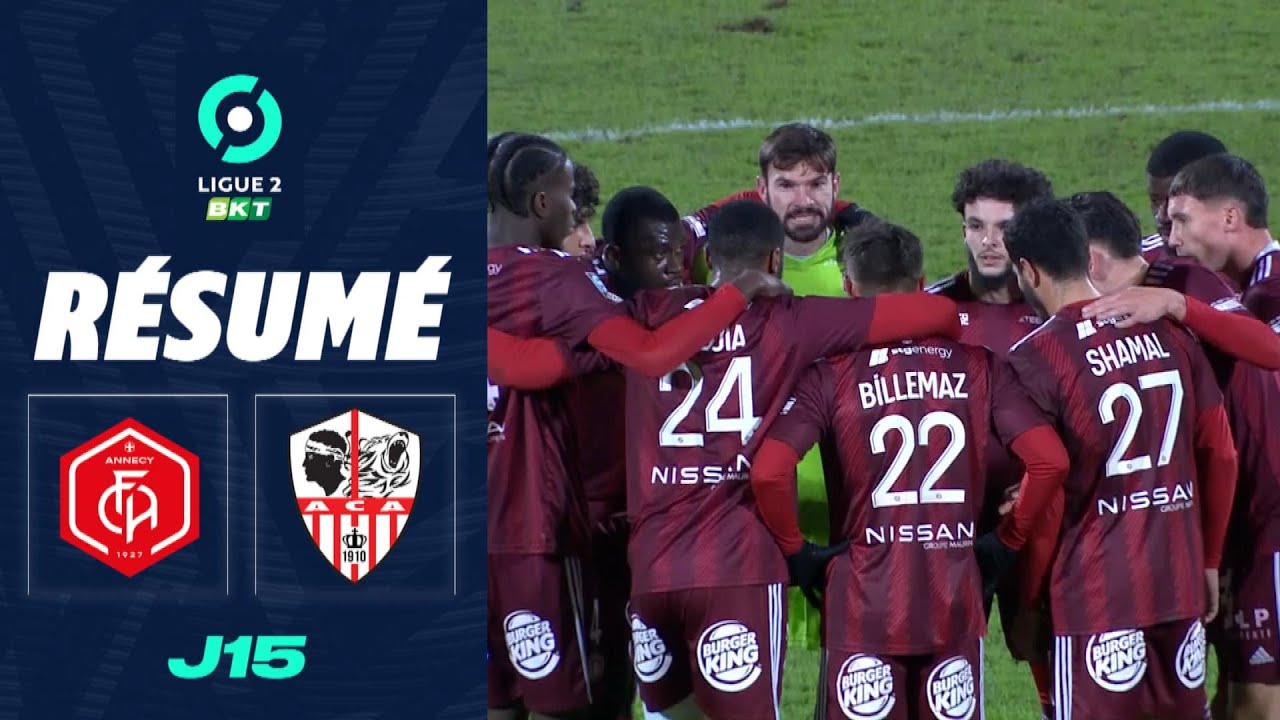 FC ANNECY - AC AJACCIO (2 - 0) - Résumé - (FCA - ACA) / 2023-2024