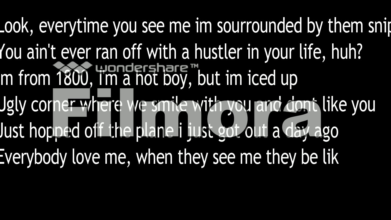 Kodak Black - There He Go (On Screen Lyrics)