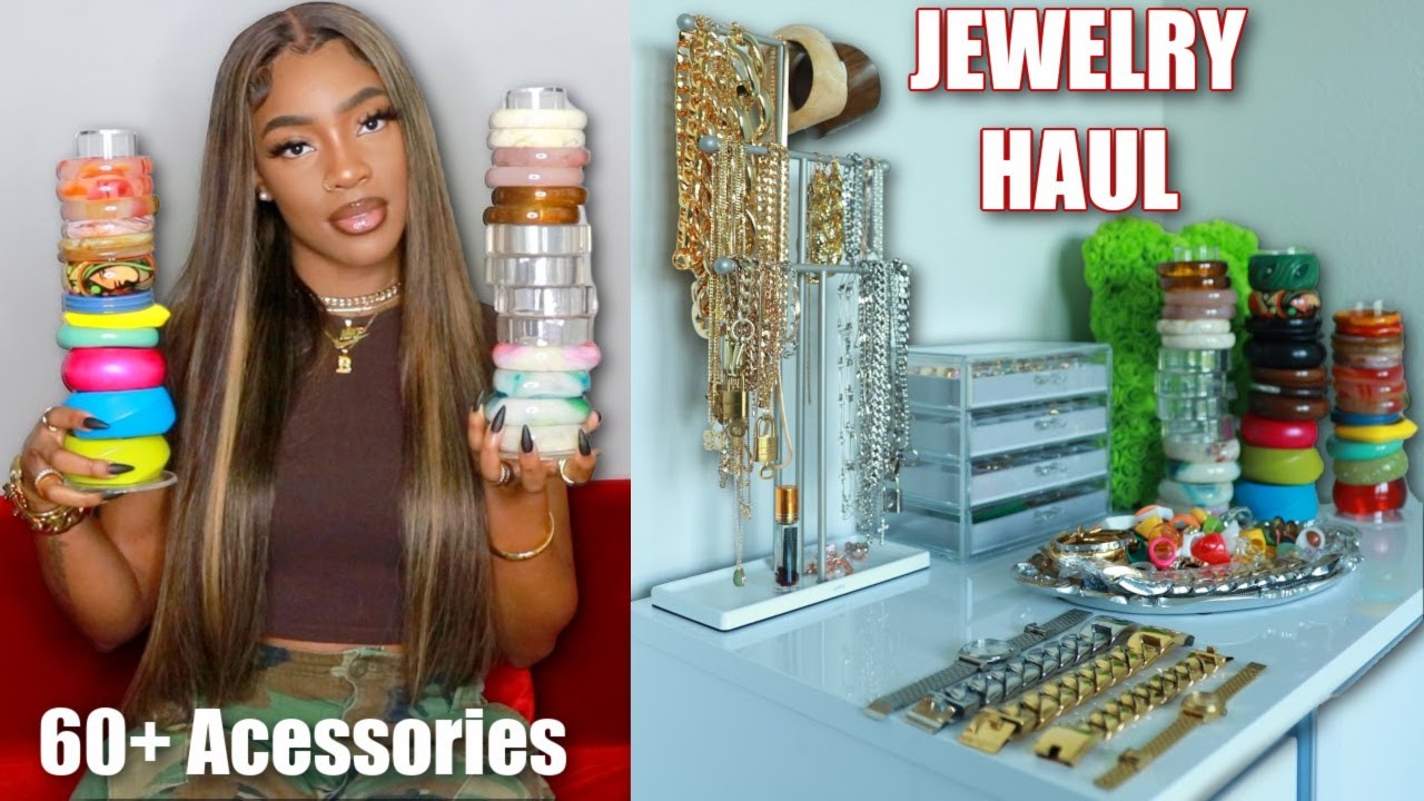 *HIGHLY REQUESTED* HUGE Jewelry Haul (60+ items) Necklaces, Bracelets, Rings + Earrings
