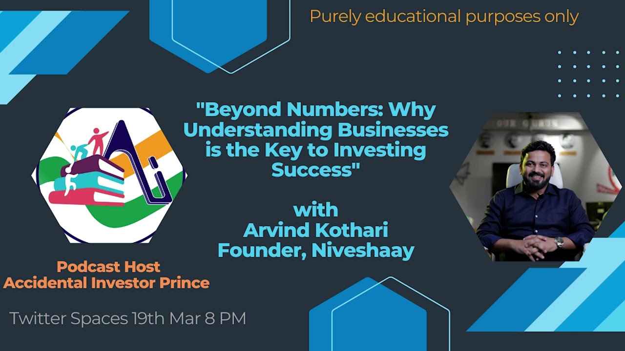 Beyond Numbers: Understanding Business is the key to success ft Arvind Kothari CFA (US), CA, CWA