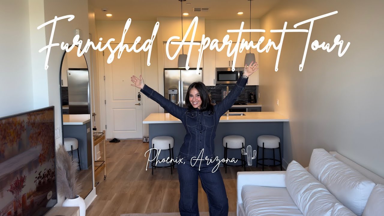 FURNISHED APARTMENT TOUR 2024| STUDIO LUXURY APARTMENT