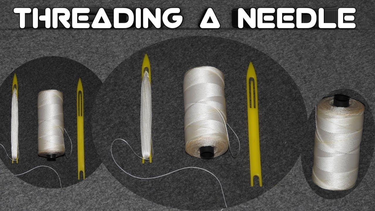 How to thread a fishing net needle | Threading the needle