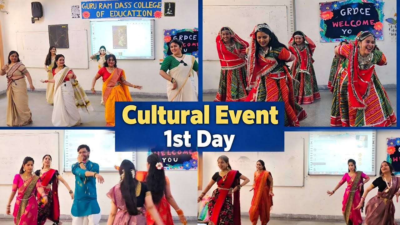 Cultural Event 1st Day ❤️ | Guru Ram Dass College of Education | Traditional Dance Performances